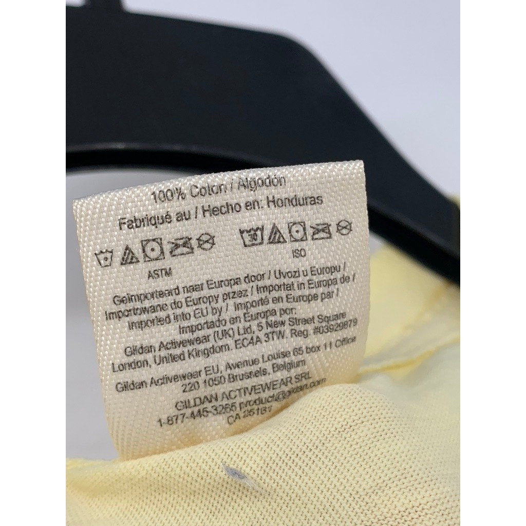 COMFORT COLORS Men's Yellow Crewneck Short Sleeve Little Dipper T-Shirt SZ XL