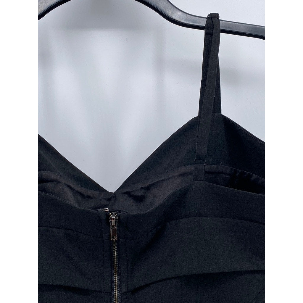 FOREVER 21 Women’s Black V-Neck Spaghetti Strap Tank Top SZ M