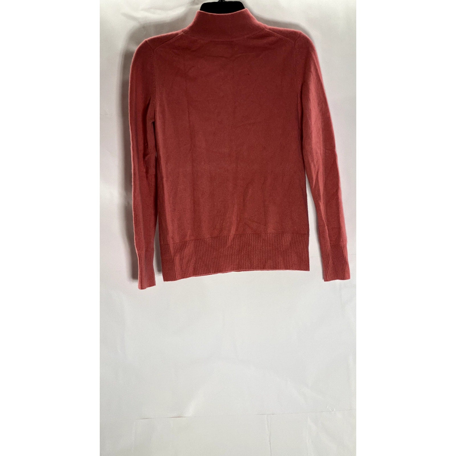 PRESTON & YORK PREMIUM Women's Red Cashmere Mock-Neck Long Sleeve Sweater SZ XS