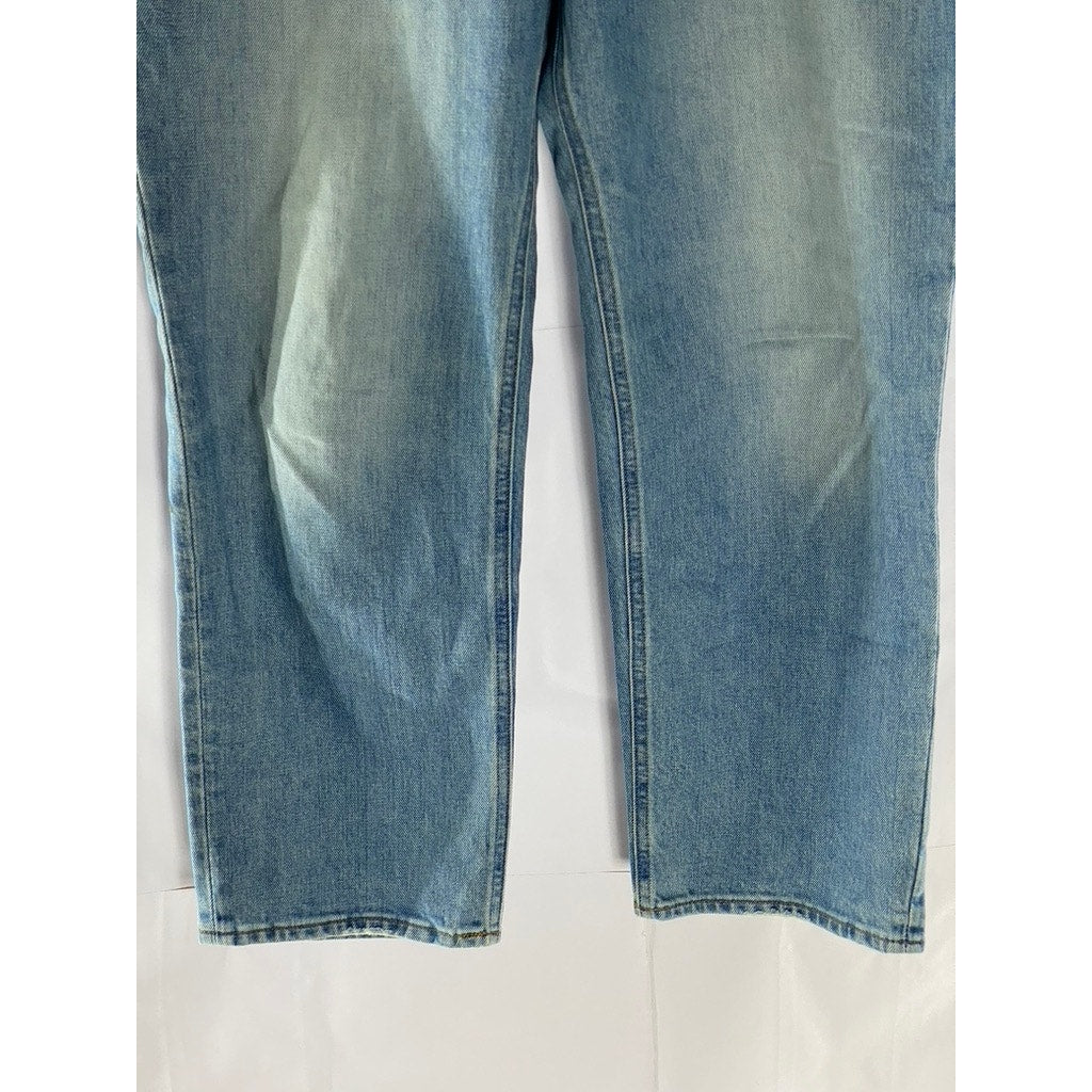 J.CREW Women's Light Blue Classic Straight Curvy High-Rise 90's Denim Jean SZ 28