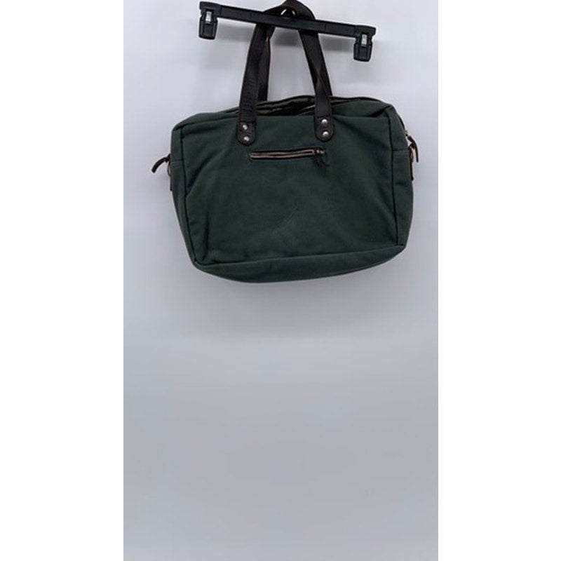 ENTER Classic Collection Green Canvas Messenger Bag
