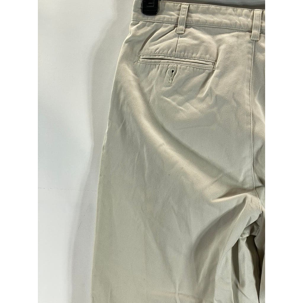 TOMMY HILFIGER Men's Tan Vintage Modern-Fit Flat Front Dress Pants SZ 36X30