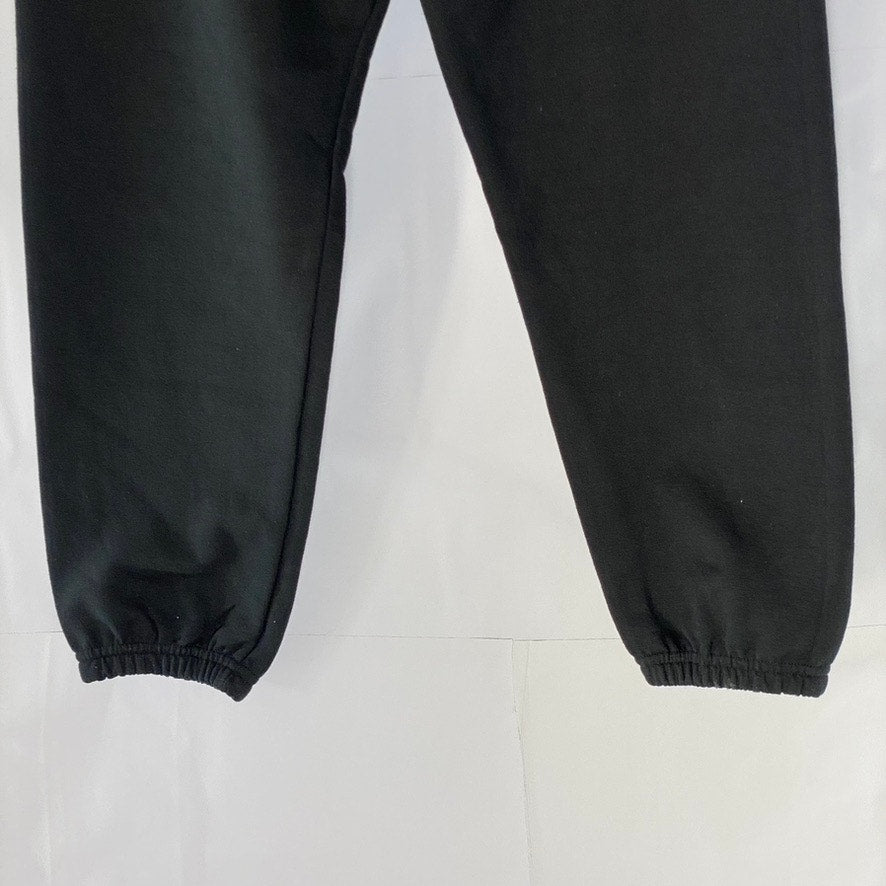 GILDAN Women's Black-Pink Heavy Blend Fleece Syd City Logo Casual Sweatpant SZ S