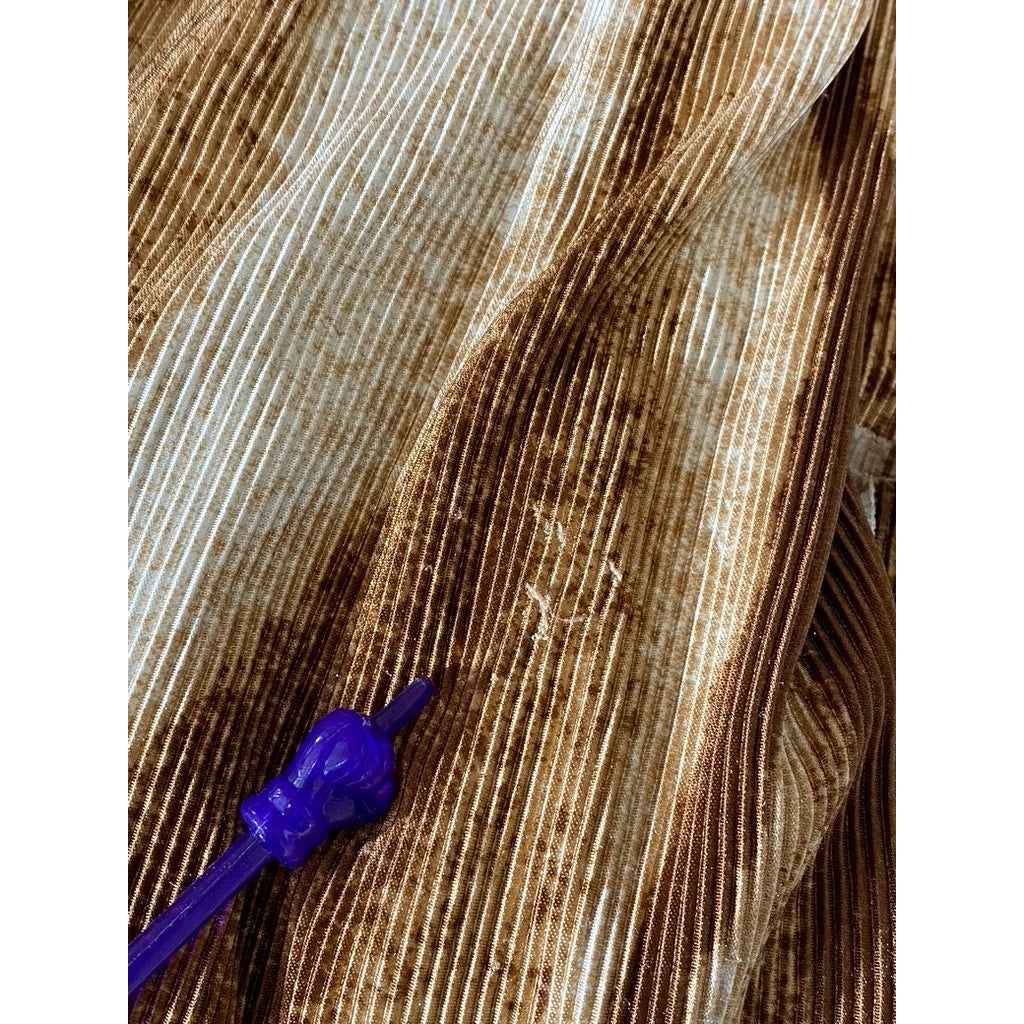 VAARA SEOUL Women's Brown/Tan Textured Swirl Print Pull-On Relaxed-Fit Pant SZ S