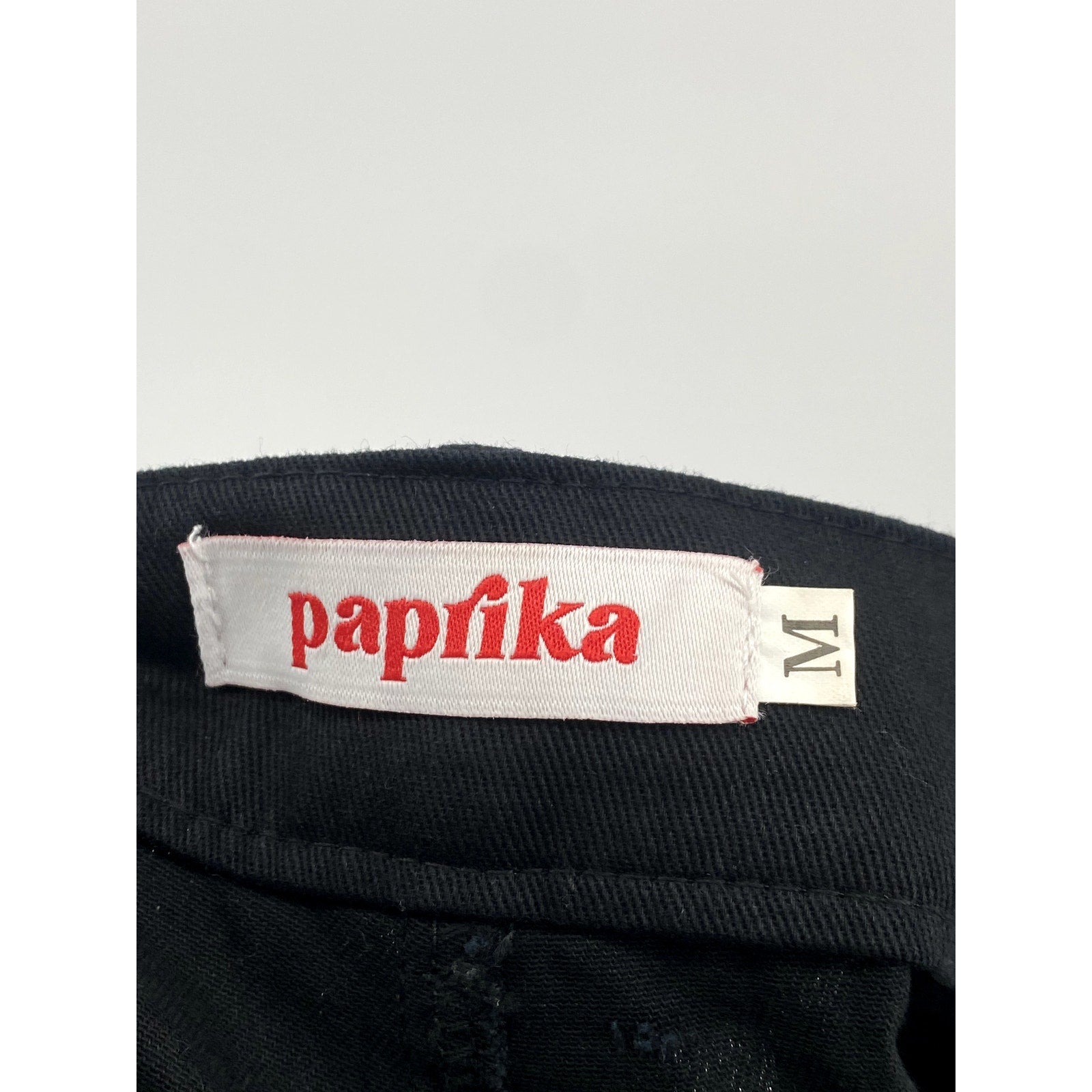 PAPRIKA Women's Black Solid Straight-Leg Regular-Fit Pant SZ M