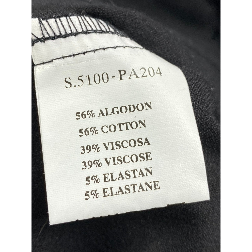 ISABEL DE PEDRO Women's Black Solid Extra Slim Leg 4-Pocket Trouser SZ 4