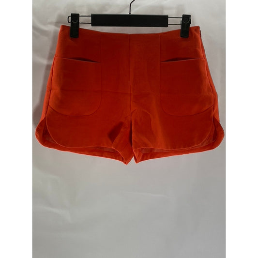 PINKYOTTO COLLECTION Women's Dark Orange Round Slit Hem Pull-On Shorts SZ XS