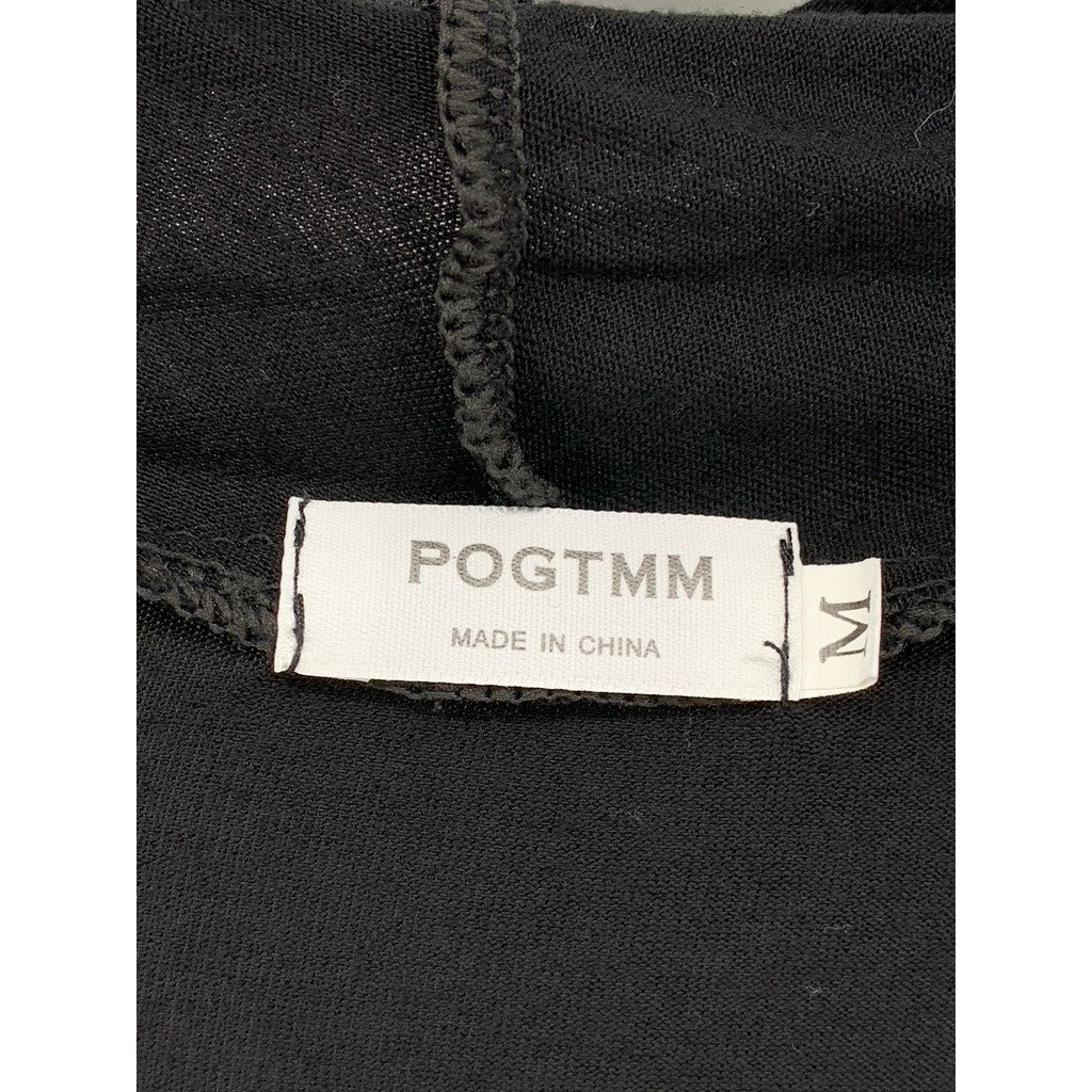 POGTMM Women's Black Solid Long Sleeve Open-Front Cardigan SZ M
