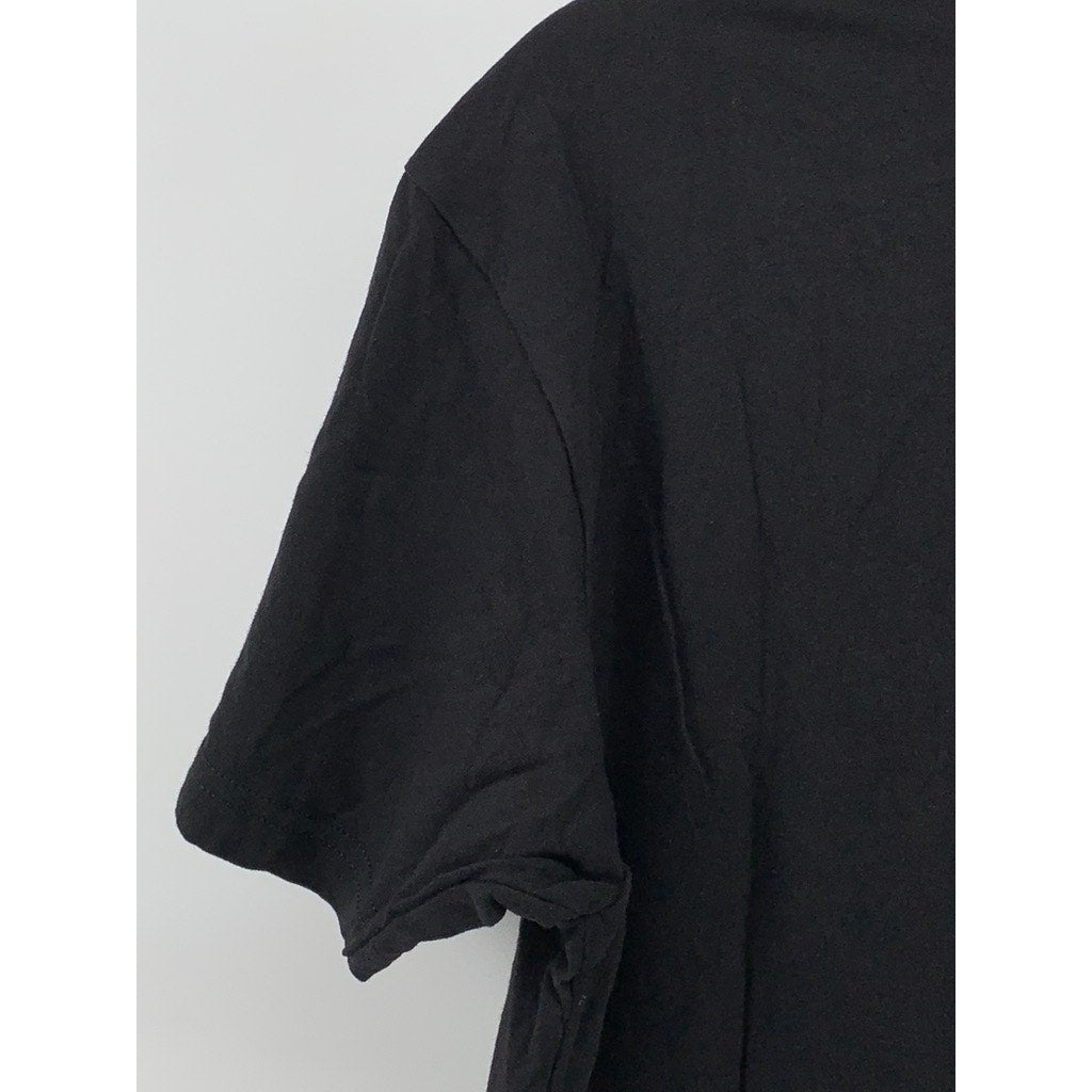 NEXT LEVEL APPAREL Men’s Black Graphic Crewneck Short Sleeve Casual T-Shirt SZ L