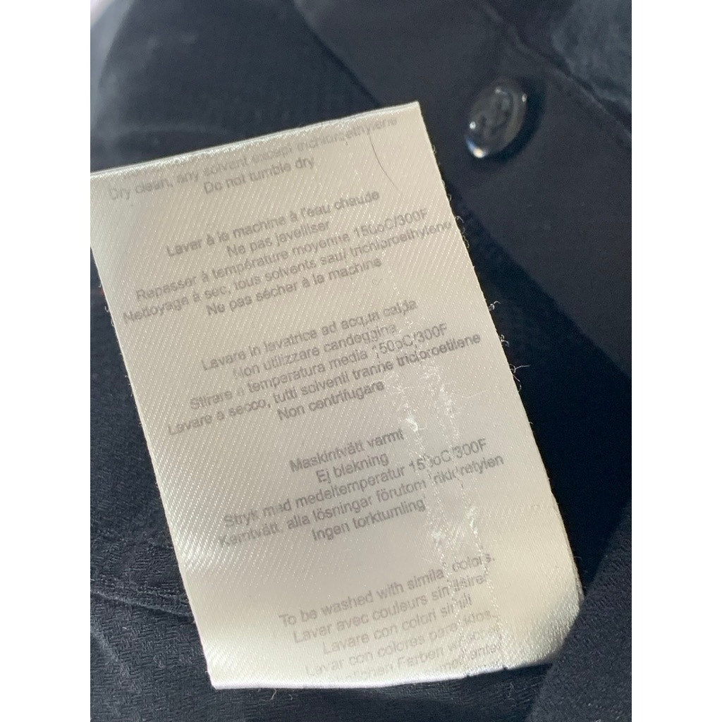 J. LINDEBERG Men's Black Solid Slim-Fit Button-Up Long Sleeve Lux Shirt SZ S