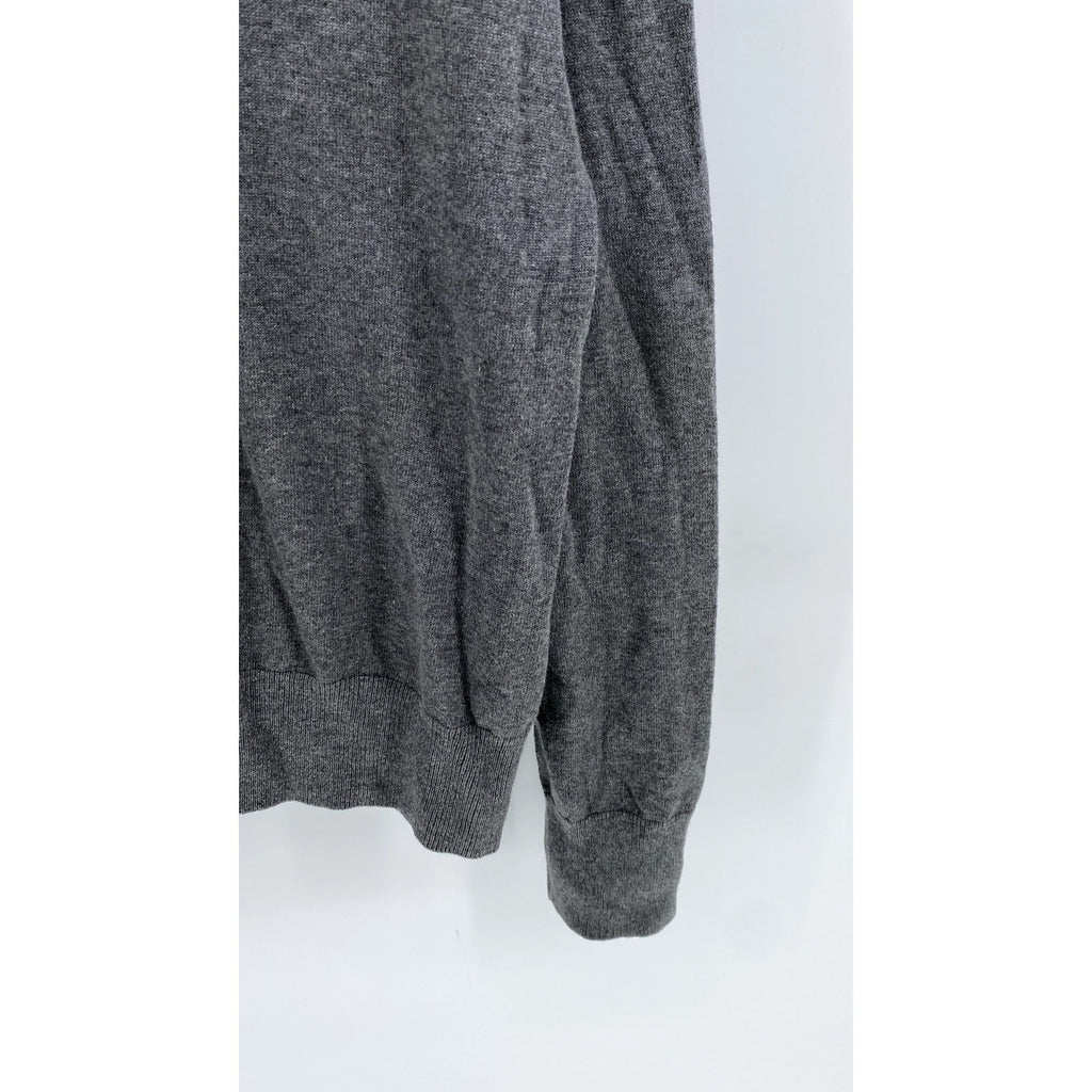 BANANA REPUBLIC Women's Gray V-Neck Sweater SZ L