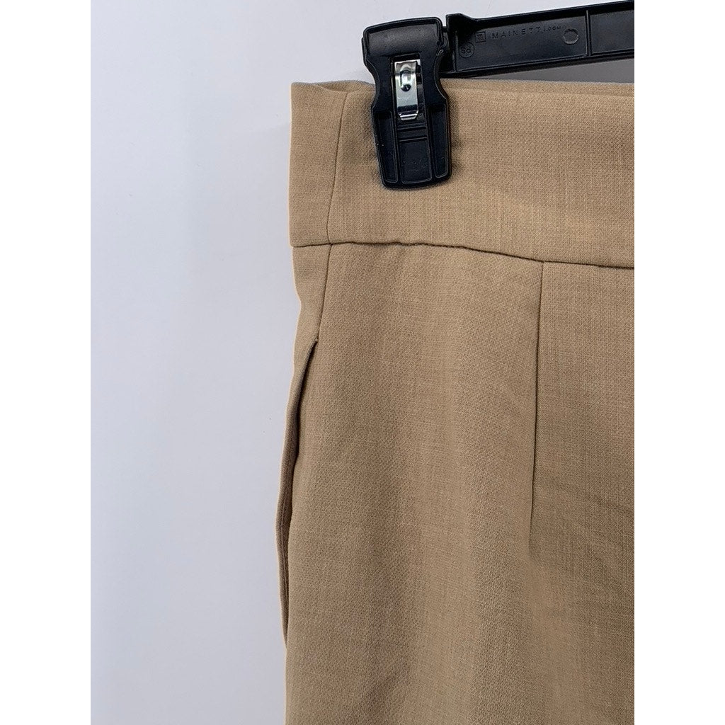 STELEN Women's Tan Pleated Shorts SZ M