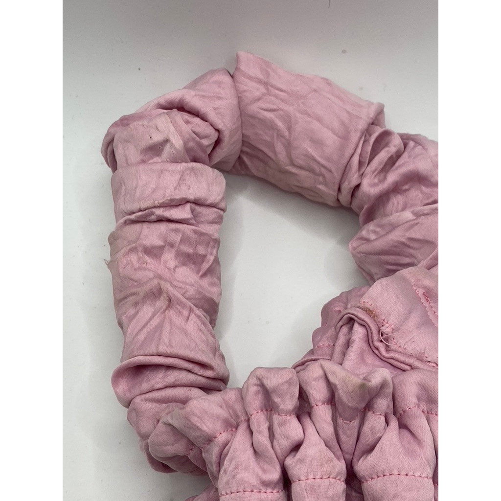 UNBRANDED Women’s Light Pink Ruched Gathered Faux-Suede Handbag SZ OS