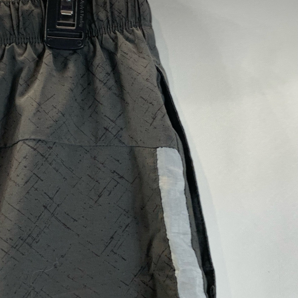 ASCIS Men's Charcoal/Gray Elastic Waist Pull-On Active Track Shorts SZ M