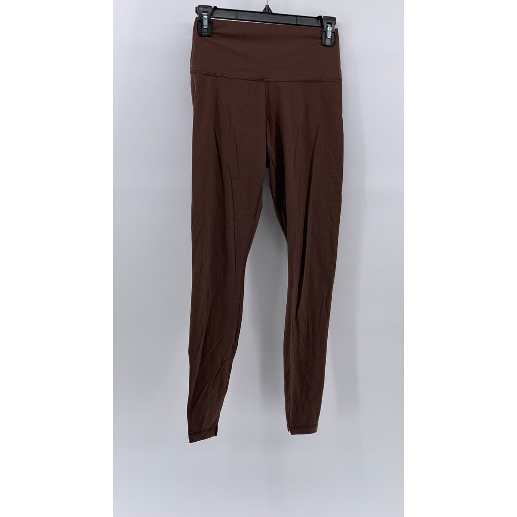 EVERLANE Women's Brown Solid High-Rise Perform Regular-Fit Active Leggings SZ S