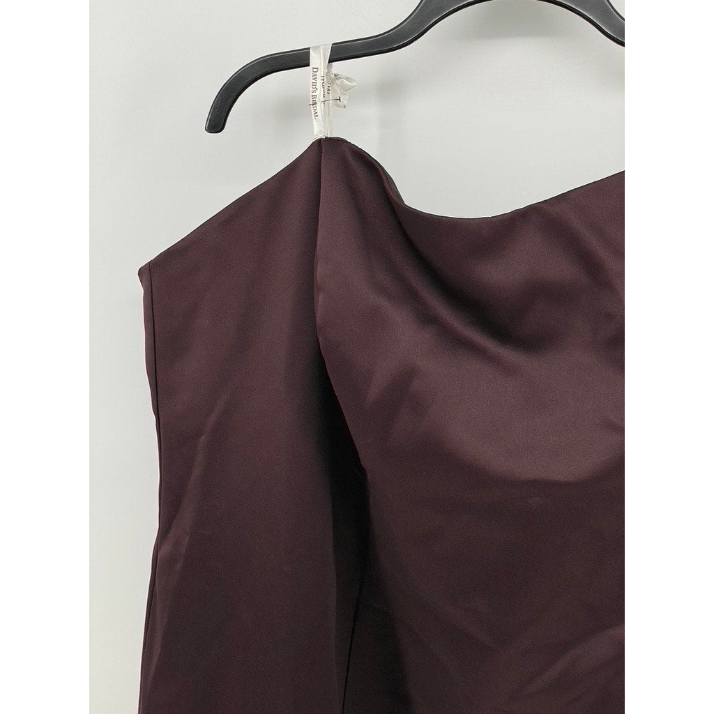 DAVID'S BRIDAL Women's Brown Strapless 2pc Gown SZ 26