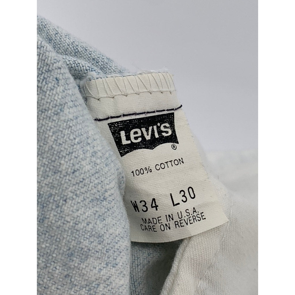 LEVI'S Men's Light Wash Vintage 90'S Straight Leg Regular Fit Jeans SZ 34X30