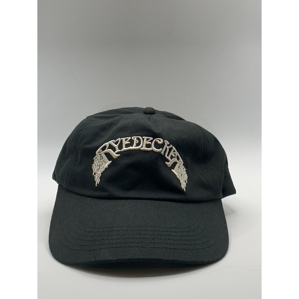 RYEDECKER Men's Black Embroidered Arch Logo Adjustable Cap SZ OS