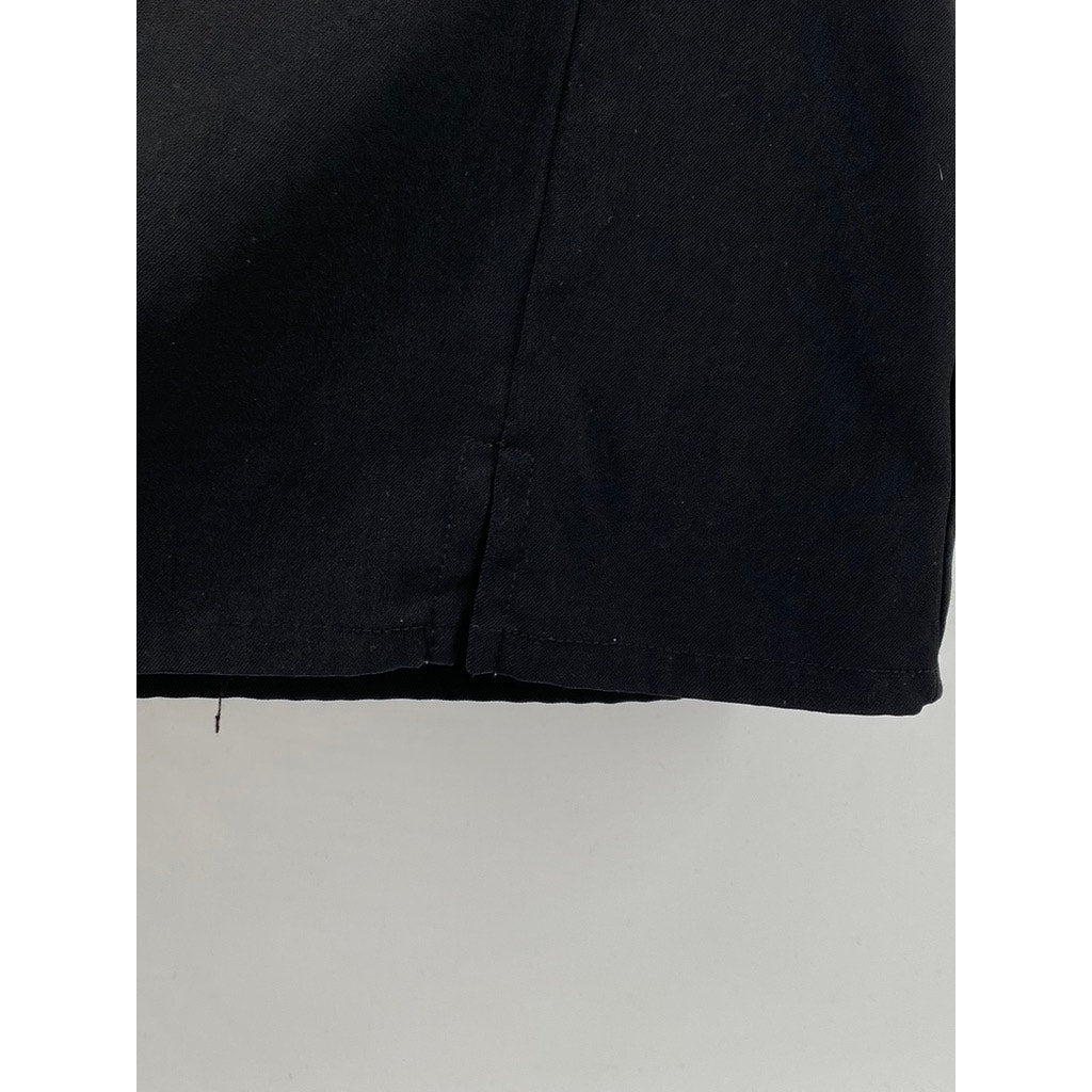 CIDER Women's Black Solid Straight Mini Skirt SZ M