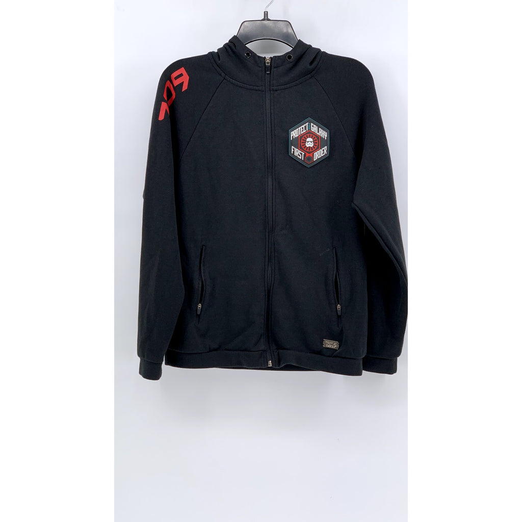 STAR WARS Men's Black Protect The Galaxy First Order Patch Sweater SZ S