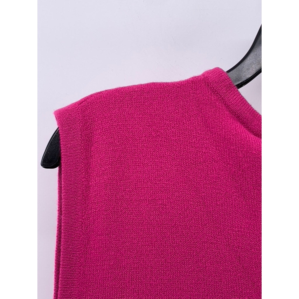 KATHIE LEE Women's Plus Magenta Crewneck Sleeveless Top SZ 22W