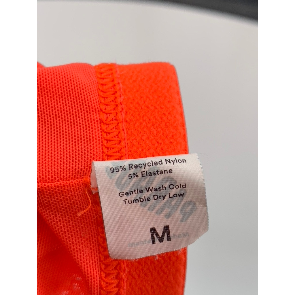 PARADE Women's Neon Orange Mesh Triangle Cutout Bra SZ M