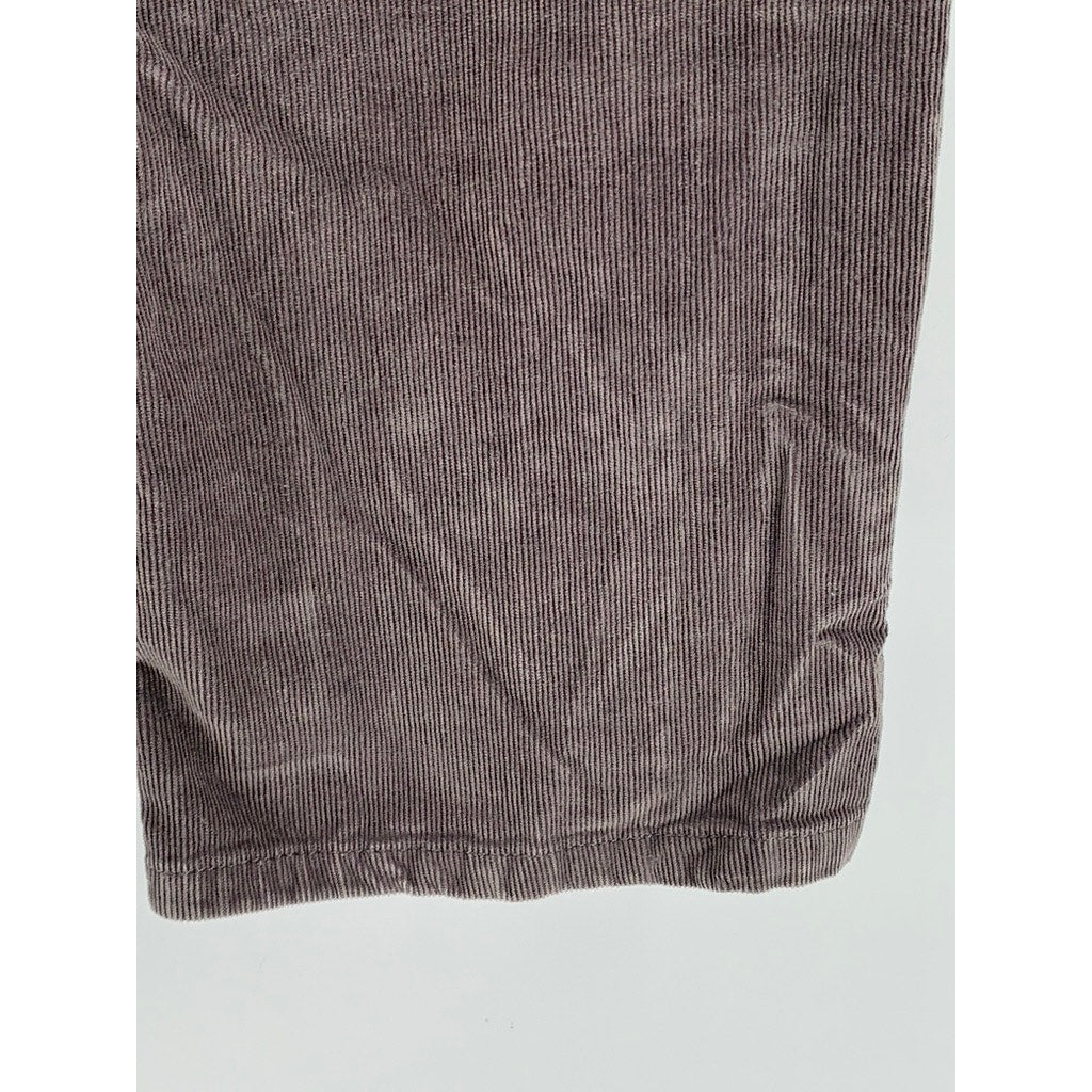 SONOMA LIFE+STYLE Women's Gray Corduroy Straight Leg Modern Fit Pants SZ 10