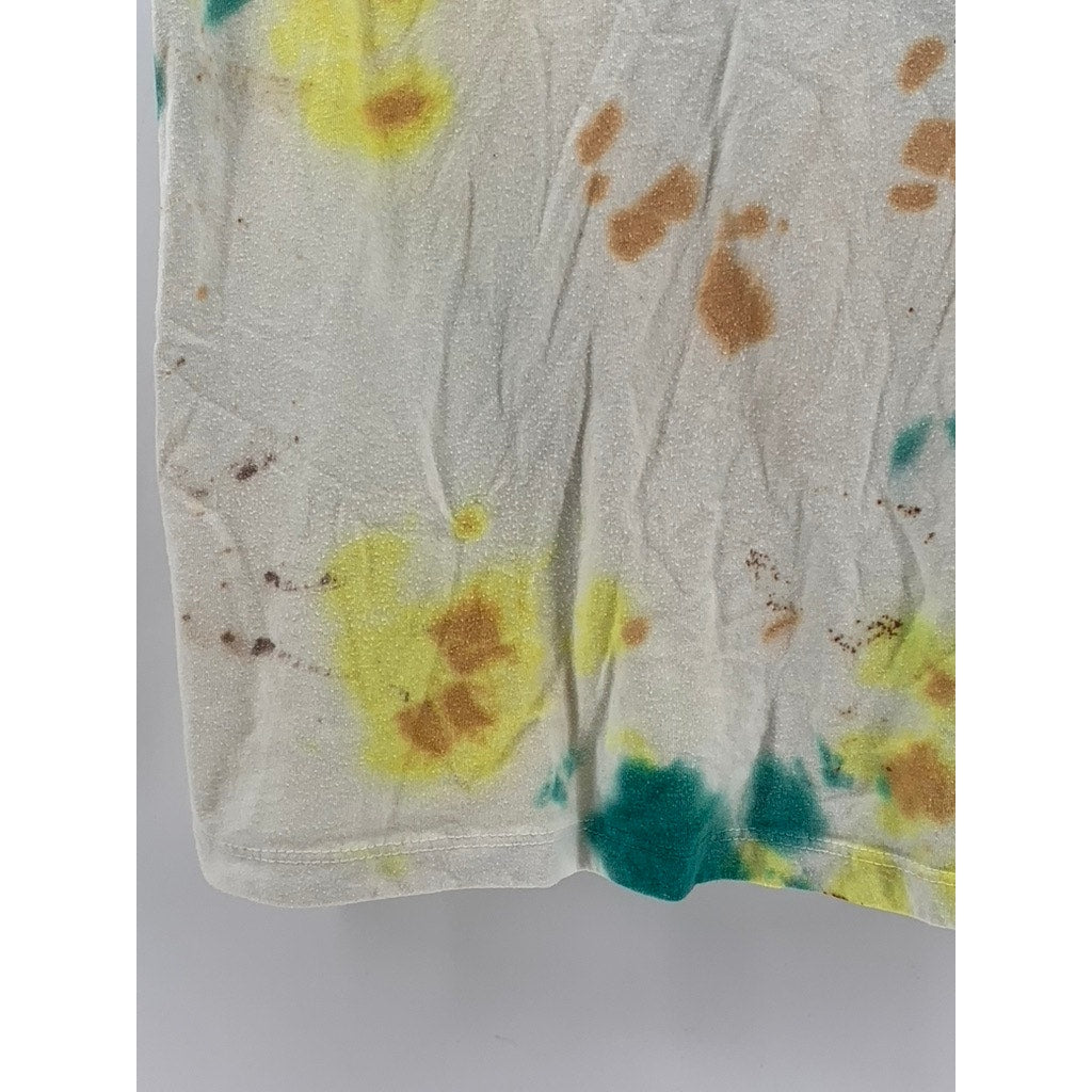 KEITH HARING Men's Foundation White Tie-Dye Skateboard T-Shirt SZ XS