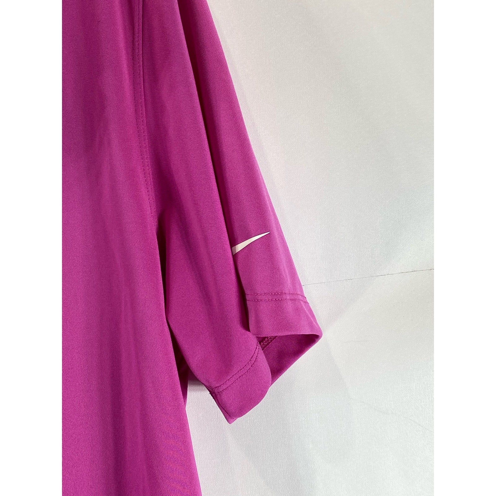 NIKE Men's Fuchsia Dri-Fit Short Sleeve Victory Golf Polo Shirt SZ M