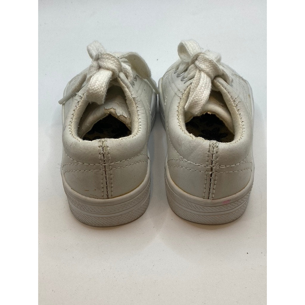 SMARTFIT Infant White Casual Lace-Up Round-Toe Skid Resistant Sneakers SZ 6