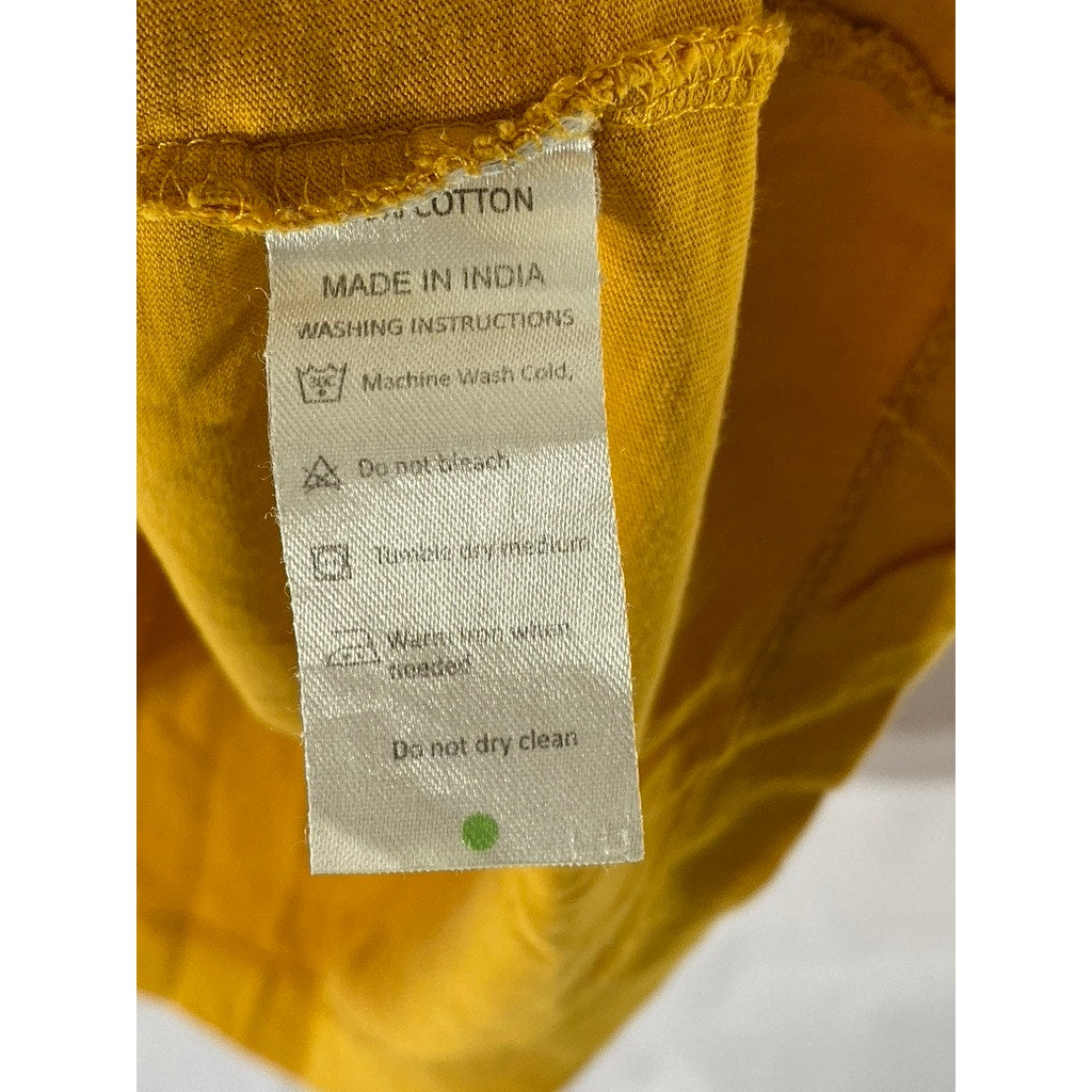 THE ROADSTER LIFE CO. Men's Yellow Graphic Crewneck Short Sleeve T-Shirt SZ L