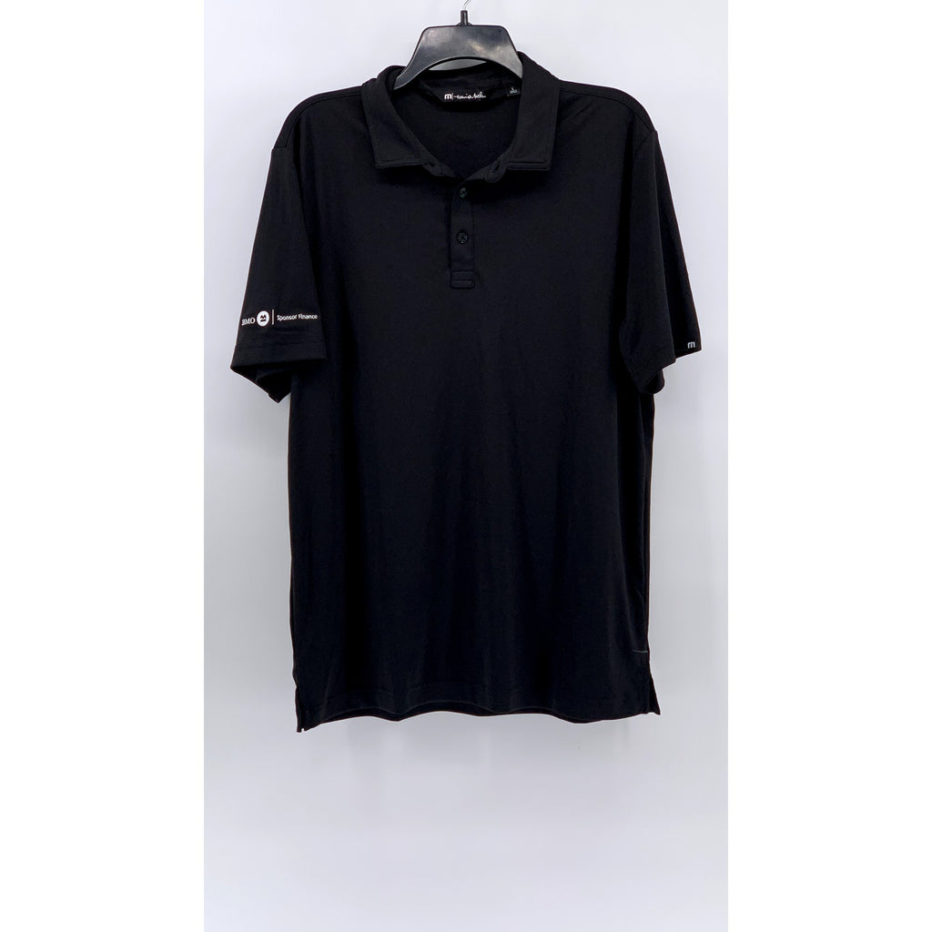 TRAVIS MATHEW Men's Black Short Sleeve Polo SZ L