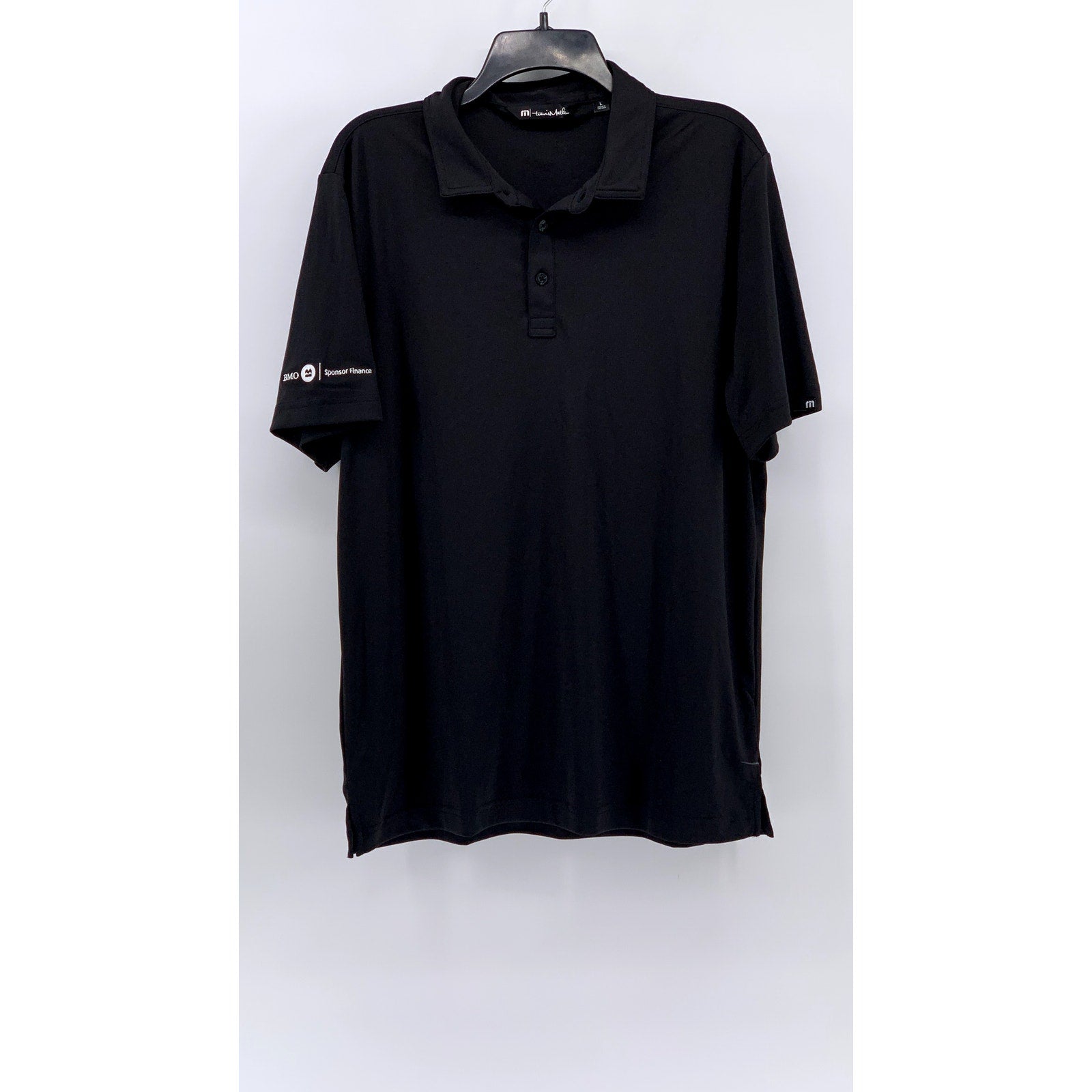 TRAVIS MATHEW Men's Black Short Sleeve Polo SZ L