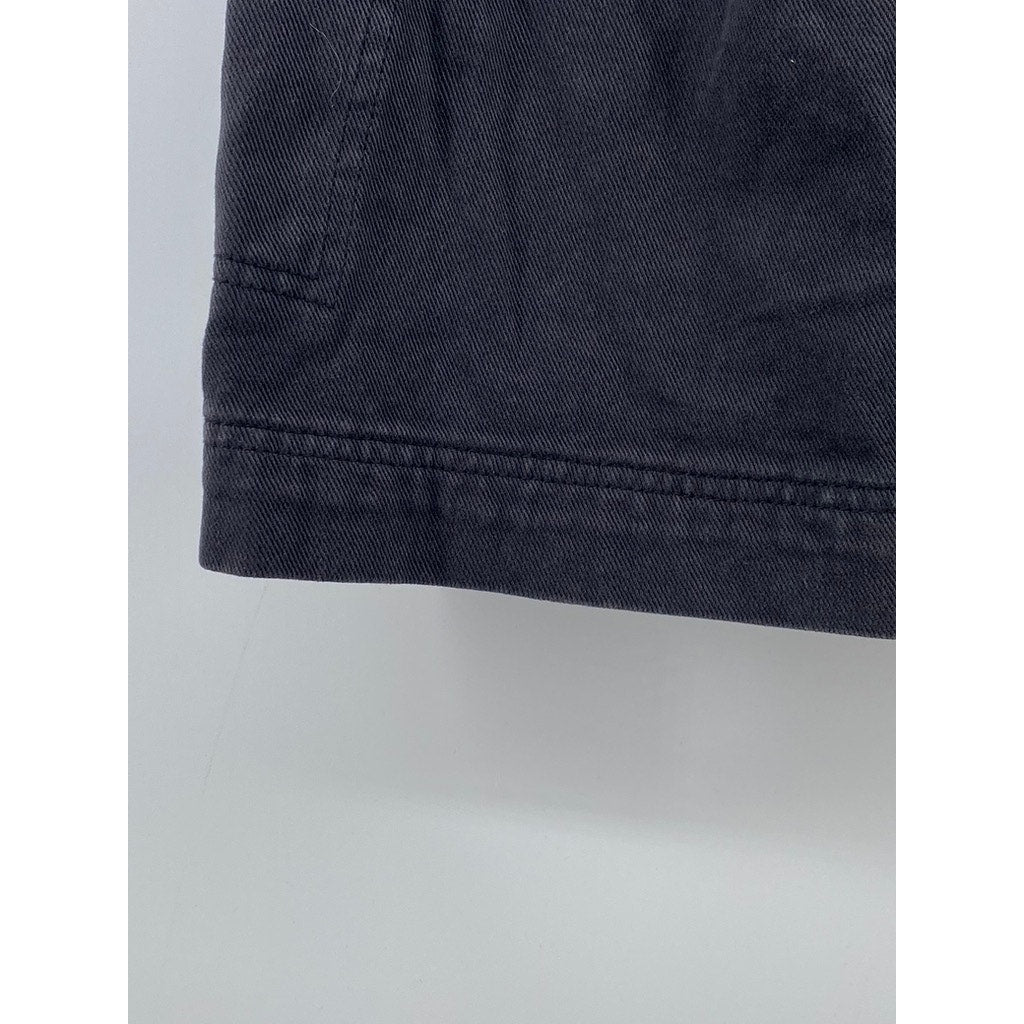 PACSUN Women's Black Denim Buckle Belt A-line Cargo Mini Skirt SZ 26