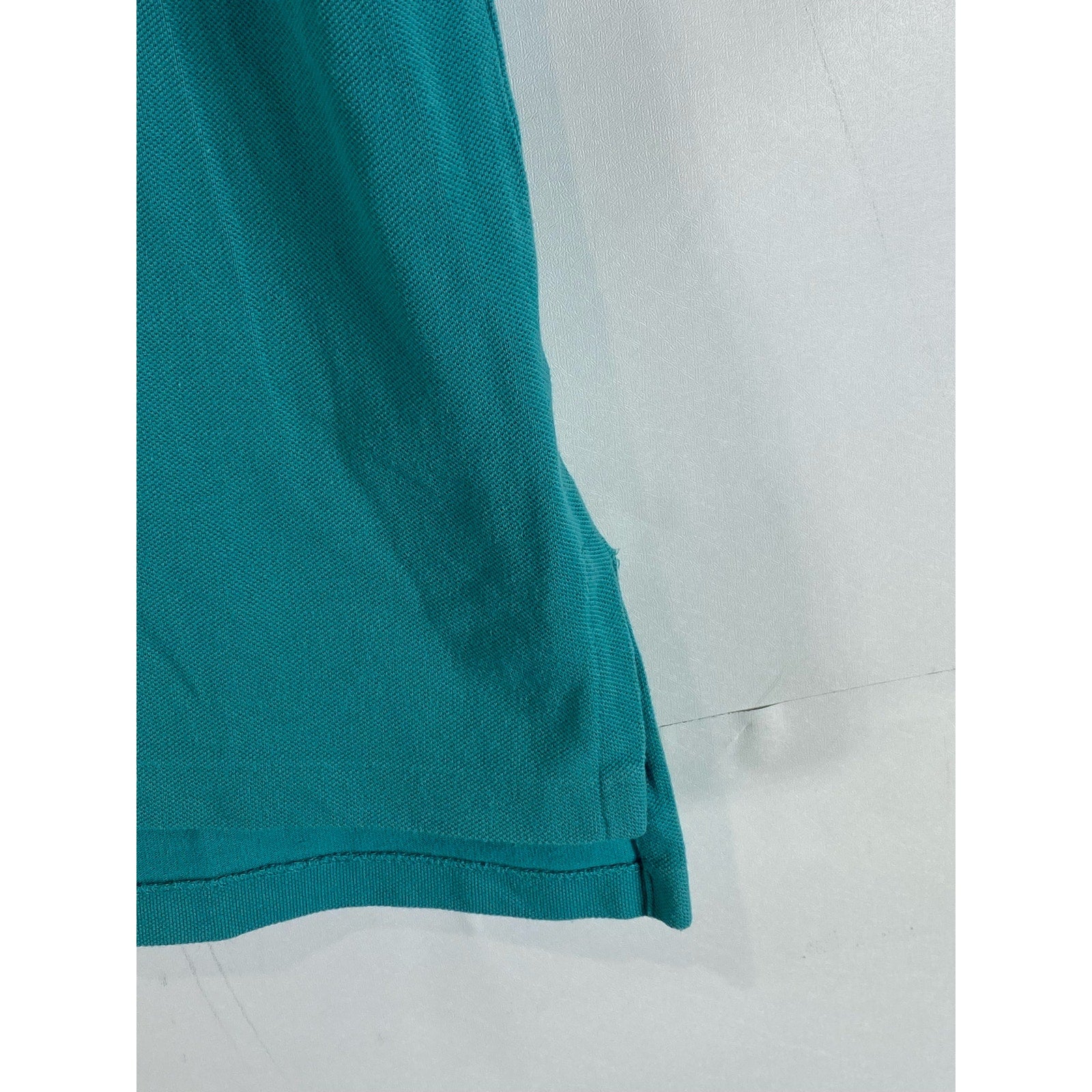 POLO BY RALPH LAUREN Men’s Teal Vintage Custom-Fit Short Sleeve Polo Shirt SZ L