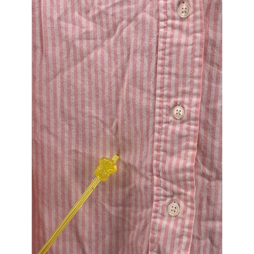CHARTER CLUB Men's Vintage Pink Striped Button-Up Long Sleeve Regular Shirt SZ16