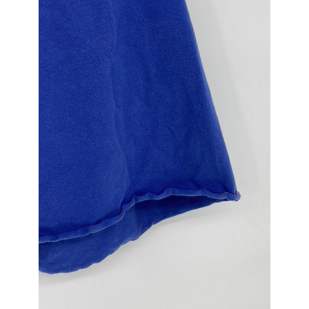 KIMCHI BLUE Women’s Blue-Pink Square-Neck Sweetie Unicorn Graphic Tank Top SZ L