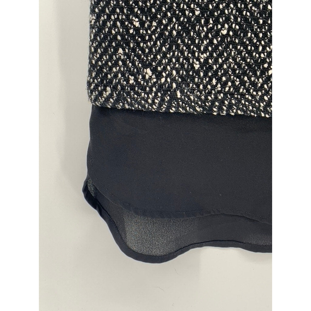 SANCTUARY Women's Black Knit Layered Sleeveless Top SZ S