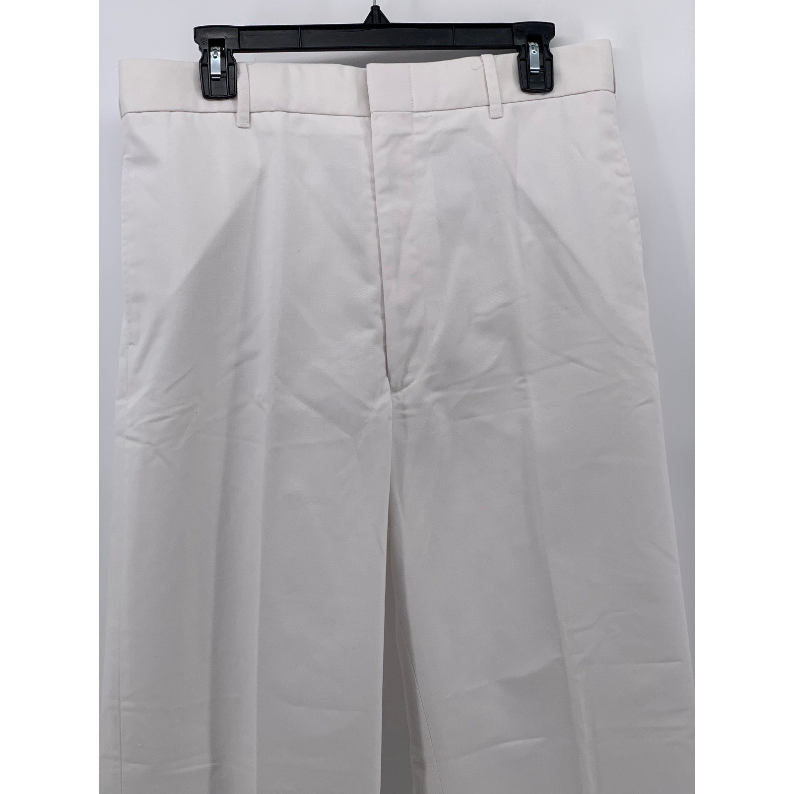 DSCP BY BREMEN BOWDON Men's White Solid Regular-Fit Wide-Leg Pants SZ 34