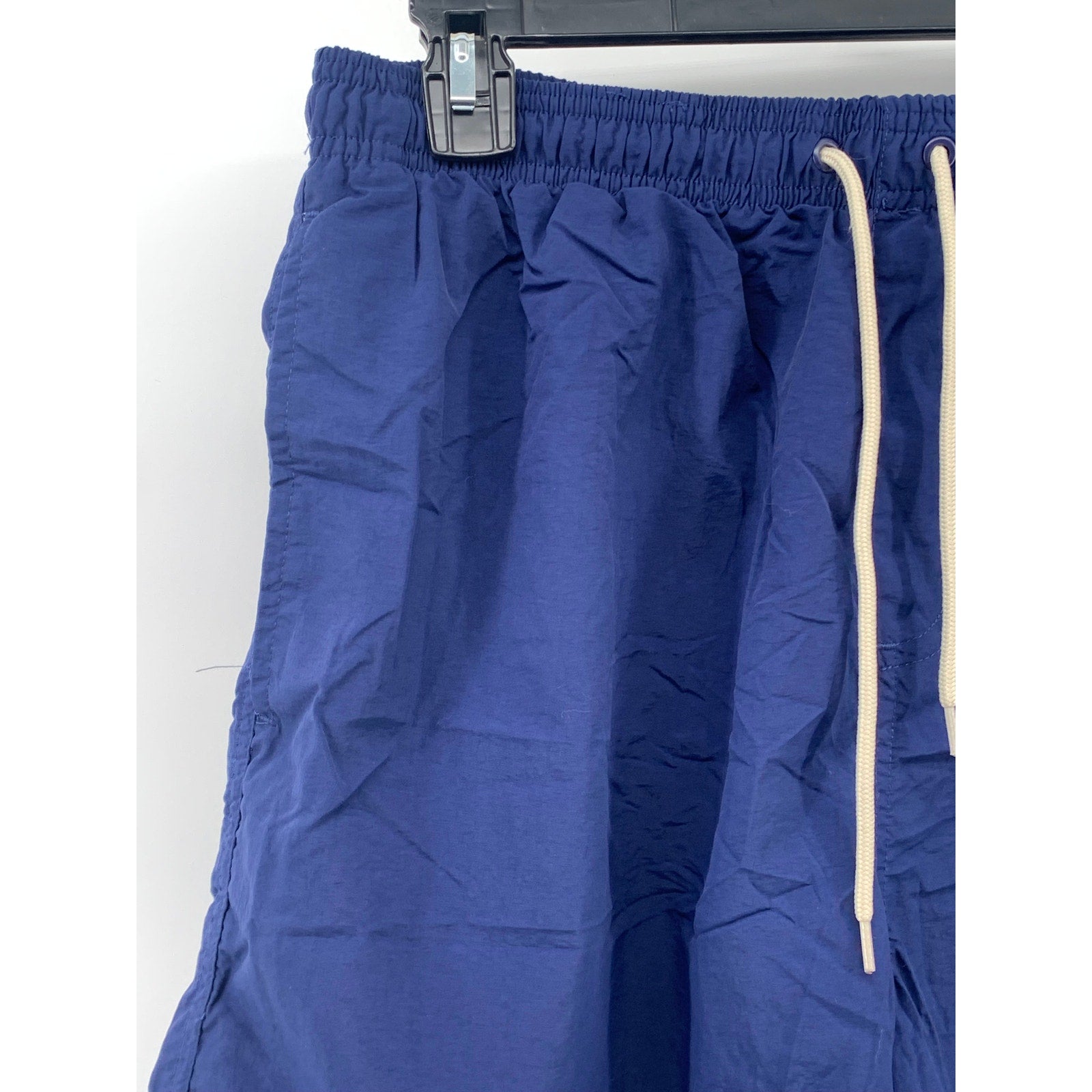 LIFE IS GOOD Men's Navy Nylon Drawstring Mesh Lined Pull-On Board Shorts SZ XL