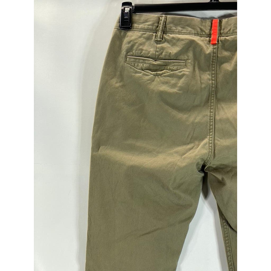 SUPERDRY Men's Khaki The Rookie Five-Pocket Chino Trousers SZ M