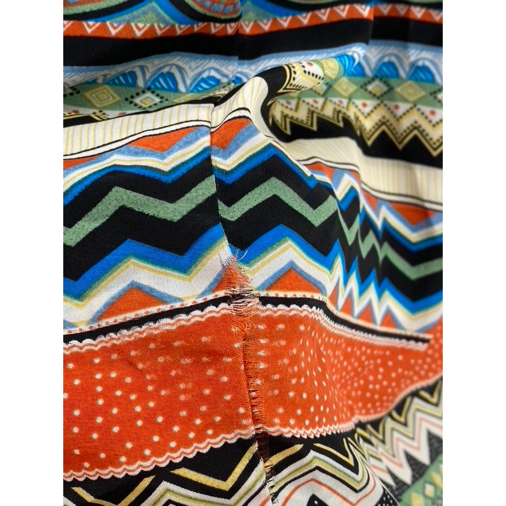 TRIXXI Women's Orange-Multi Print Cutout Mini Dress SZ M