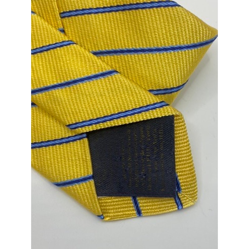 BROOKS BROTHERS Men's Yellow/Blue Striped Tie