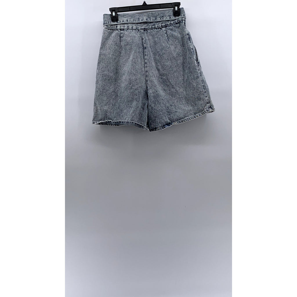 STRATOSPHERE Women's Vintage Light Wash Blue Fold-Over Waist Shorts SZ 11/12