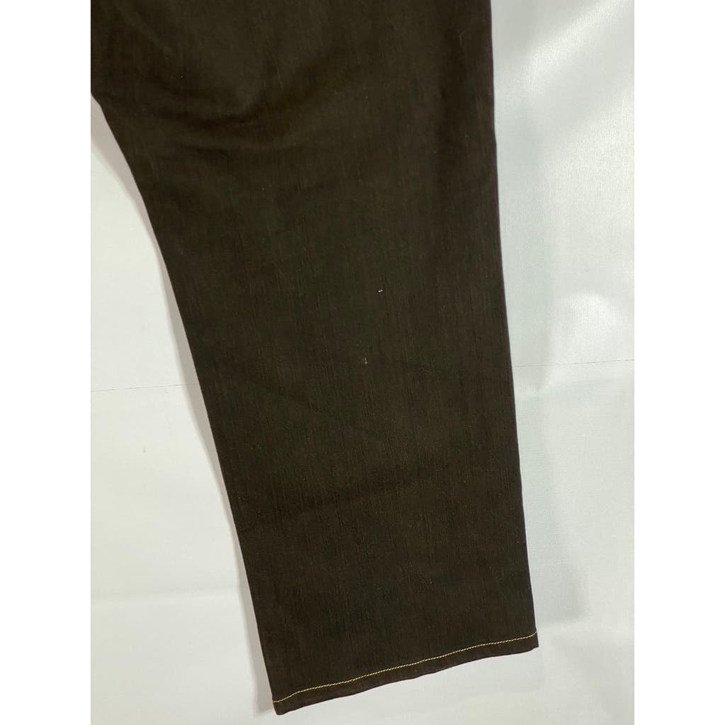 AGAVE DENIM Men's Brown NO. 7 Waterman Relaxed-Fit Straight-Leg Jeans SZ 36X30