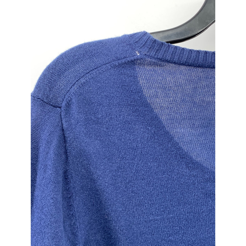OLD NAVY Women's Maternity Navy Blue Knit V-Neck Button-Up Cardigan SZ M