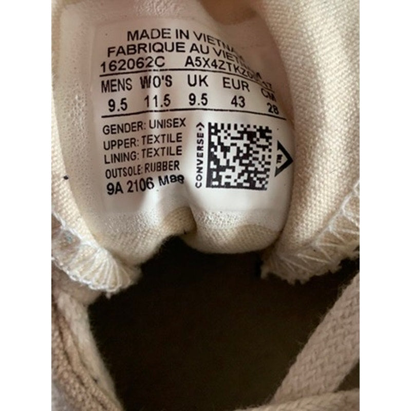 CONVERSE Unisex White Low-Top Sneakers SZ M9.5/W11.5