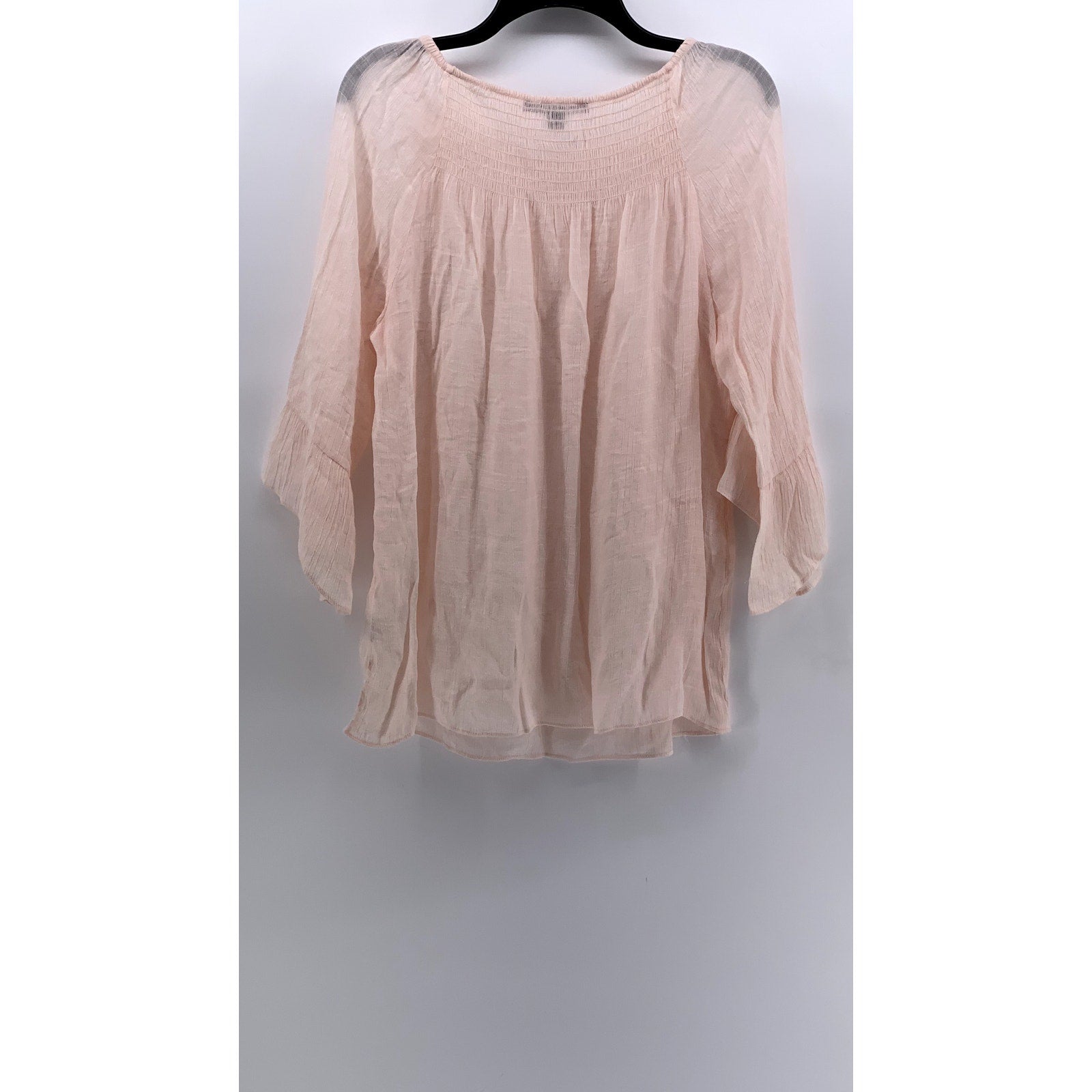 ZAC & RACHEL Women's Light Pink Flare Elbow Sleeve Top SZ L