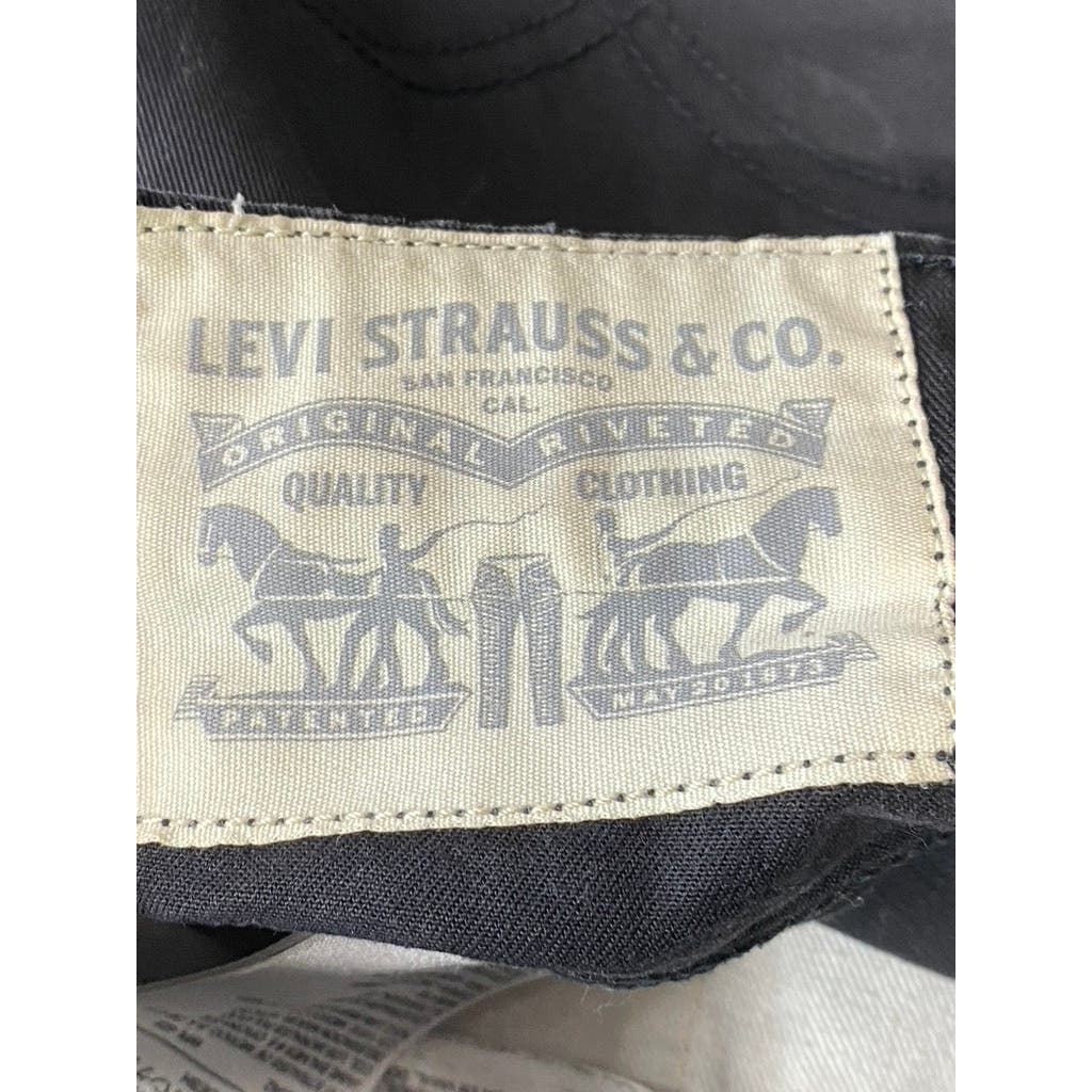 LEVI'S Men's Dark Solid Black 511 Slim-Fit Five-Pocket Jean SZ 32X30