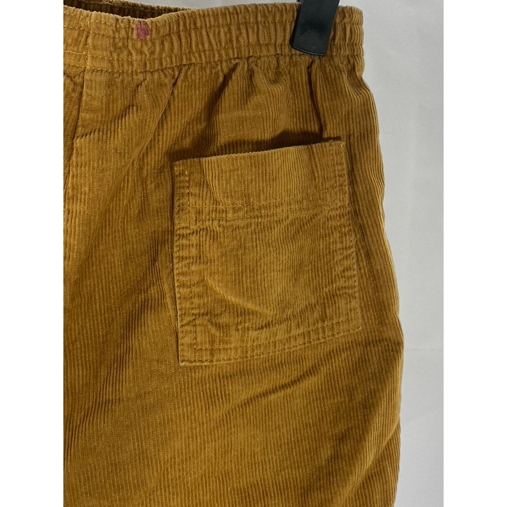 CORDUROY BY AMERICAN APPAREL Women’s Tan Elastic Waist Casual Shorts SZ XS